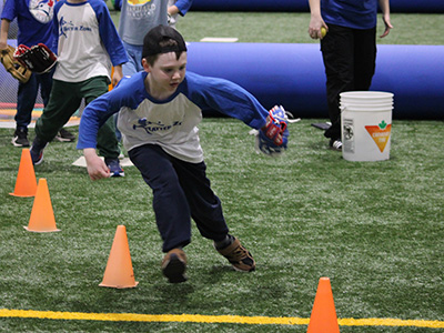 throwing game with cones